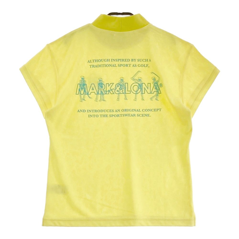 サイズ 40 MARK-LONA マークアンドロナ モデル ハイネック 半袖Tシャツ 迷彩 カモフラ柄 イエロー系 240101479976 ゴルフウェア レディース ストスト