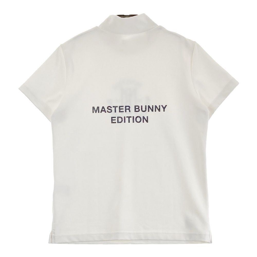 サイズ 2 MASTER BUNNY EDITION マスターバニーエディション モデル ハイネック 半袖Tシャツ ホワイト系 240101486213 ゴルフウェア レディース ストスト