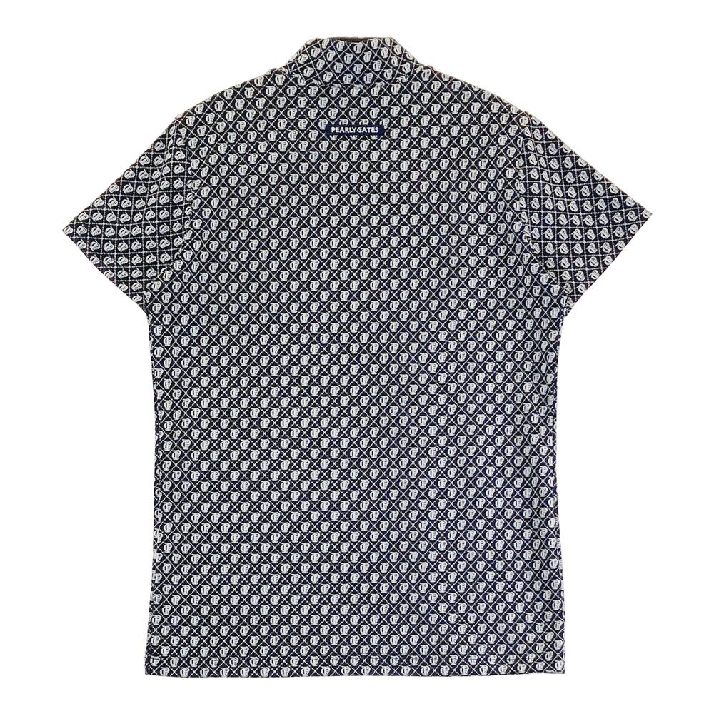 サイズ 2 PEARLY GATES パーリーゲイツ モデル ハイネック 半袖Tシャツ 総柄 ブラック系 240101487330 ゴルフウェア レディース ストスト