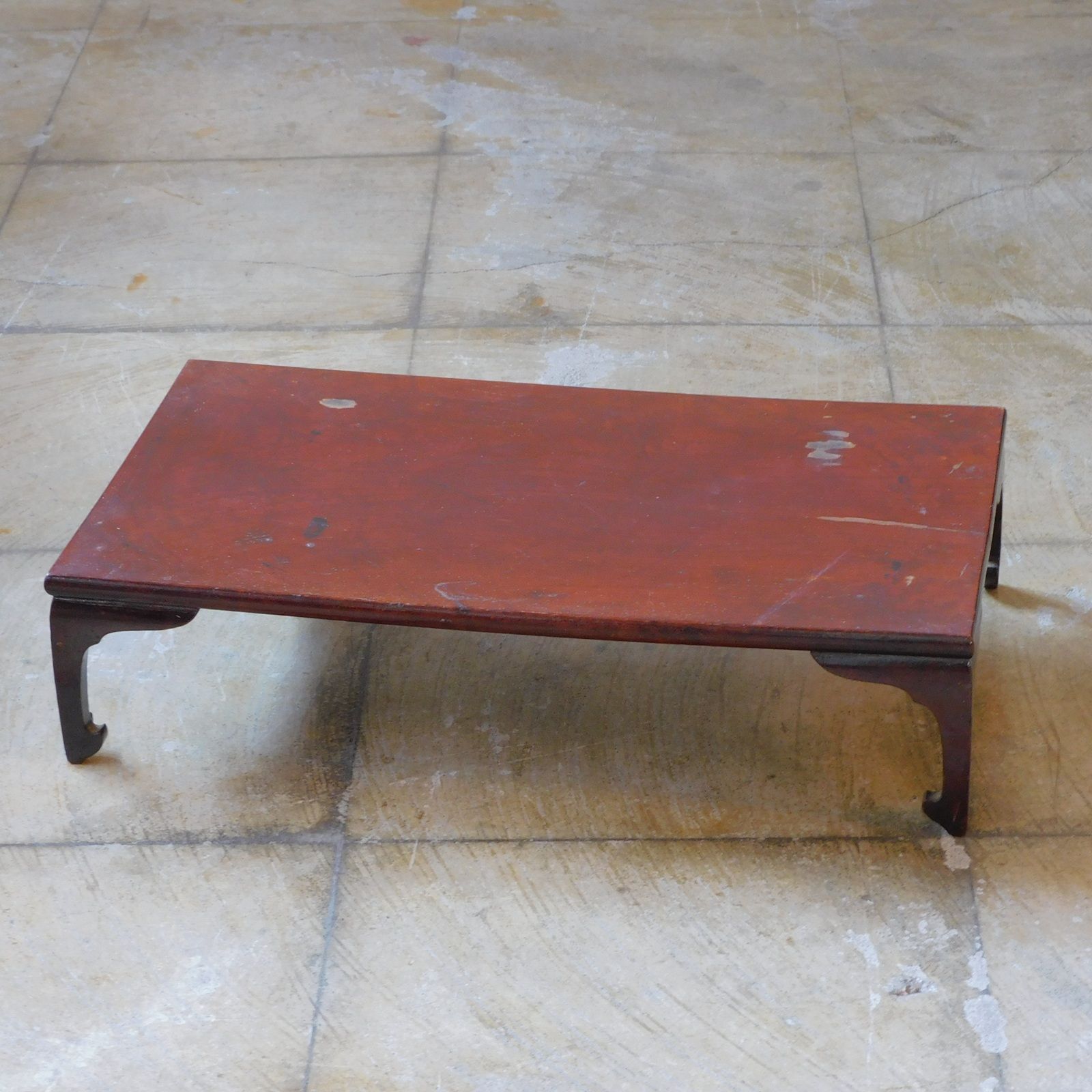 ふるいケヤキの展示台 花台 HHK-a-05658 / 木製 欅 無垢材 陳列台 花台