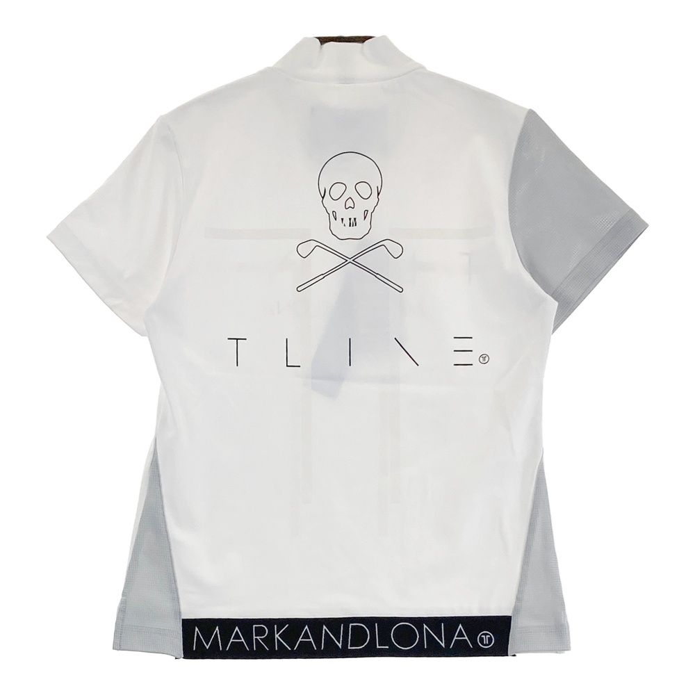 【新品未使用】MARK & LONA ホワイトハイネックシャツ サイズ：34 MARK&LONA マークアンドロナ 2024年モデル ハイネック 半袖