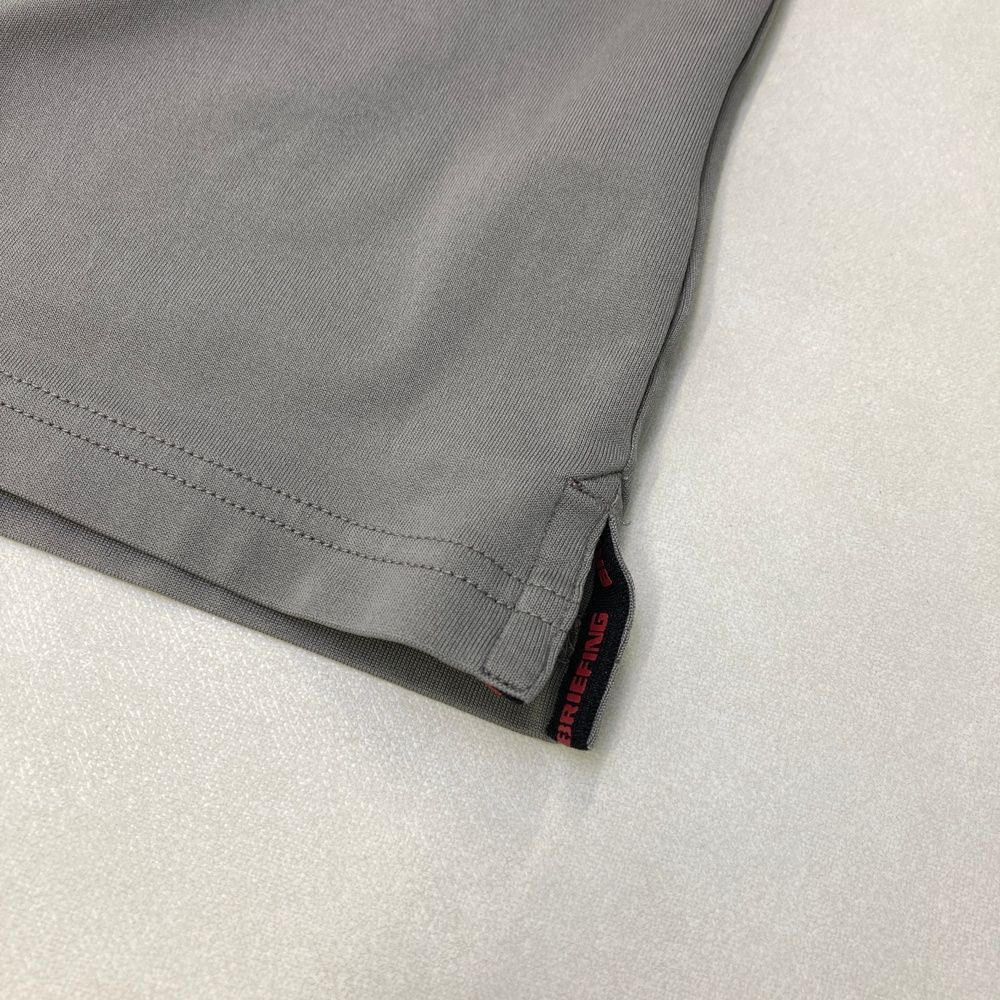 サイズ M BRIEFING GOLF ブリーフィング モデル モックネック半袖Tシャツ ボーダー柄 グレー系 240101496214 ゴルフウェア メンズ ストスト LLC-HASEGAWATOSO_COM