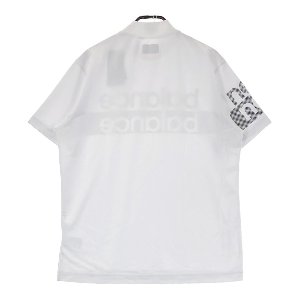 サイズ 7 NEW BALANCE GOLF ニューバランス モデル ハイネック半袖Tシャツ ロゴ柄 ホワイト系 240101536232 ゴルフウェア メンズ ストスト