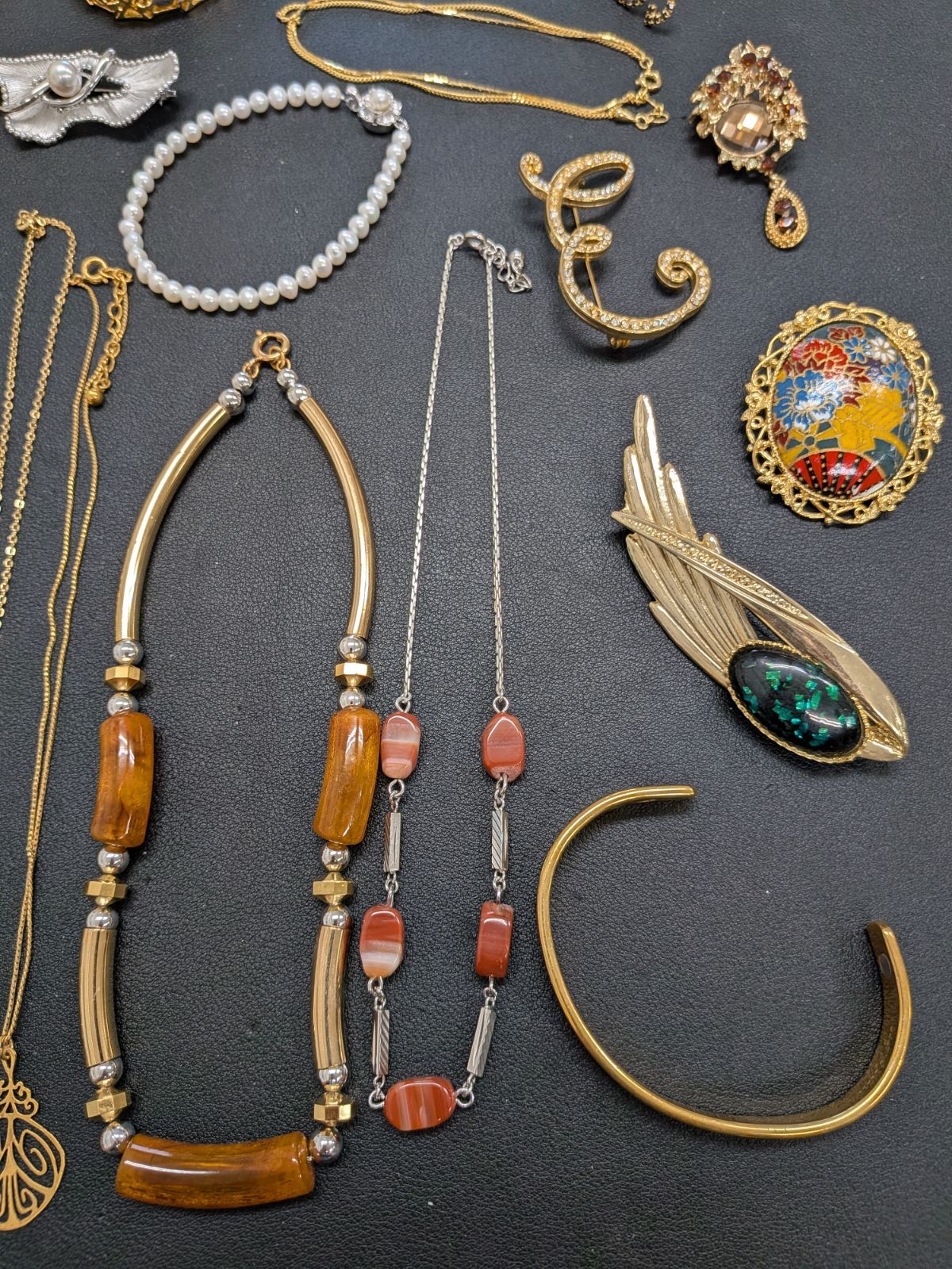 遺品整理 まとめて㉓ ジュエリー SILVER925あり パール ブローチ ネックレス ブレスレット イヤリング