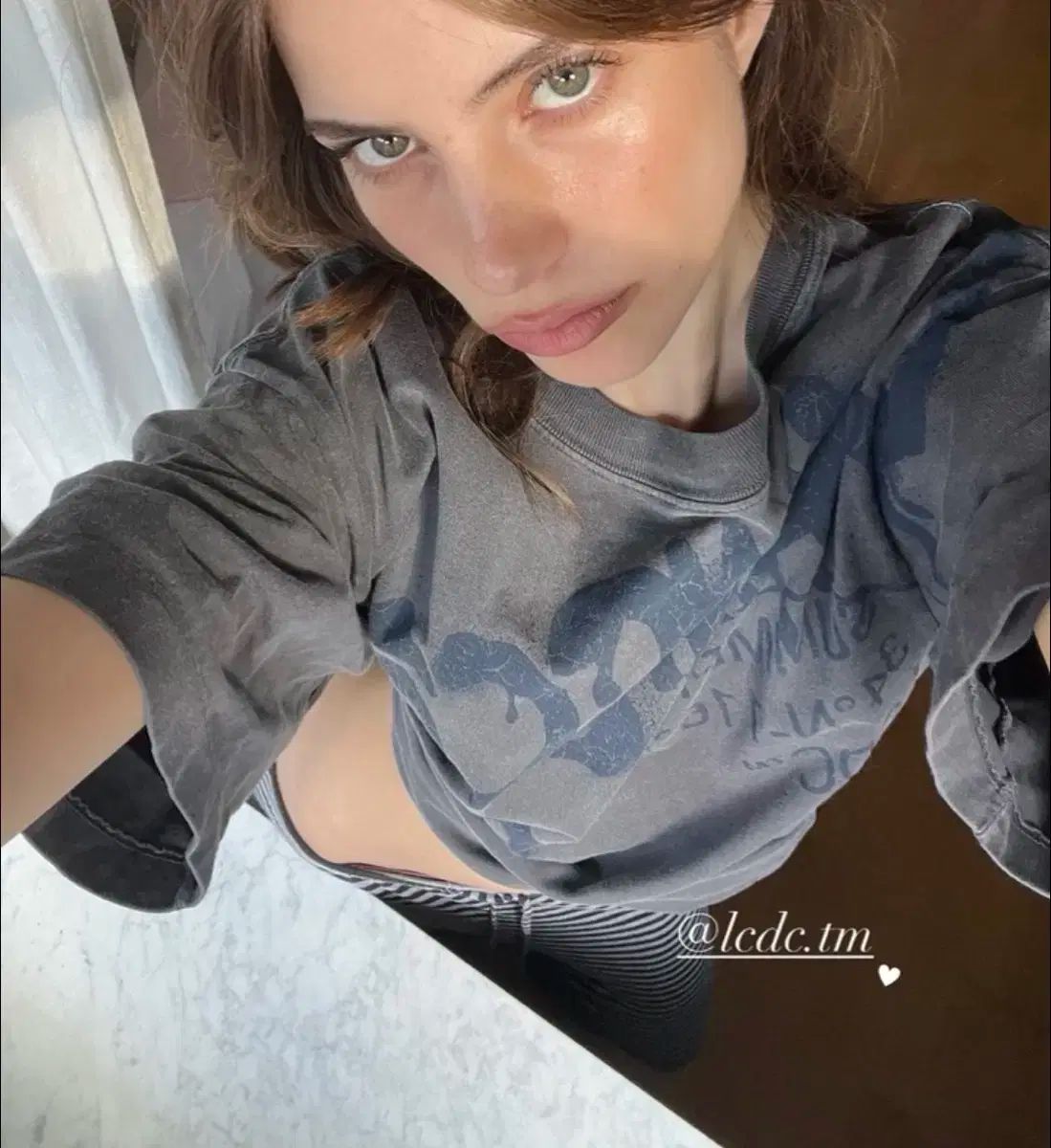 エルシーディーシー lcdc Tシャツ エルエム LETTERING PRINT T-SHIRT lcd