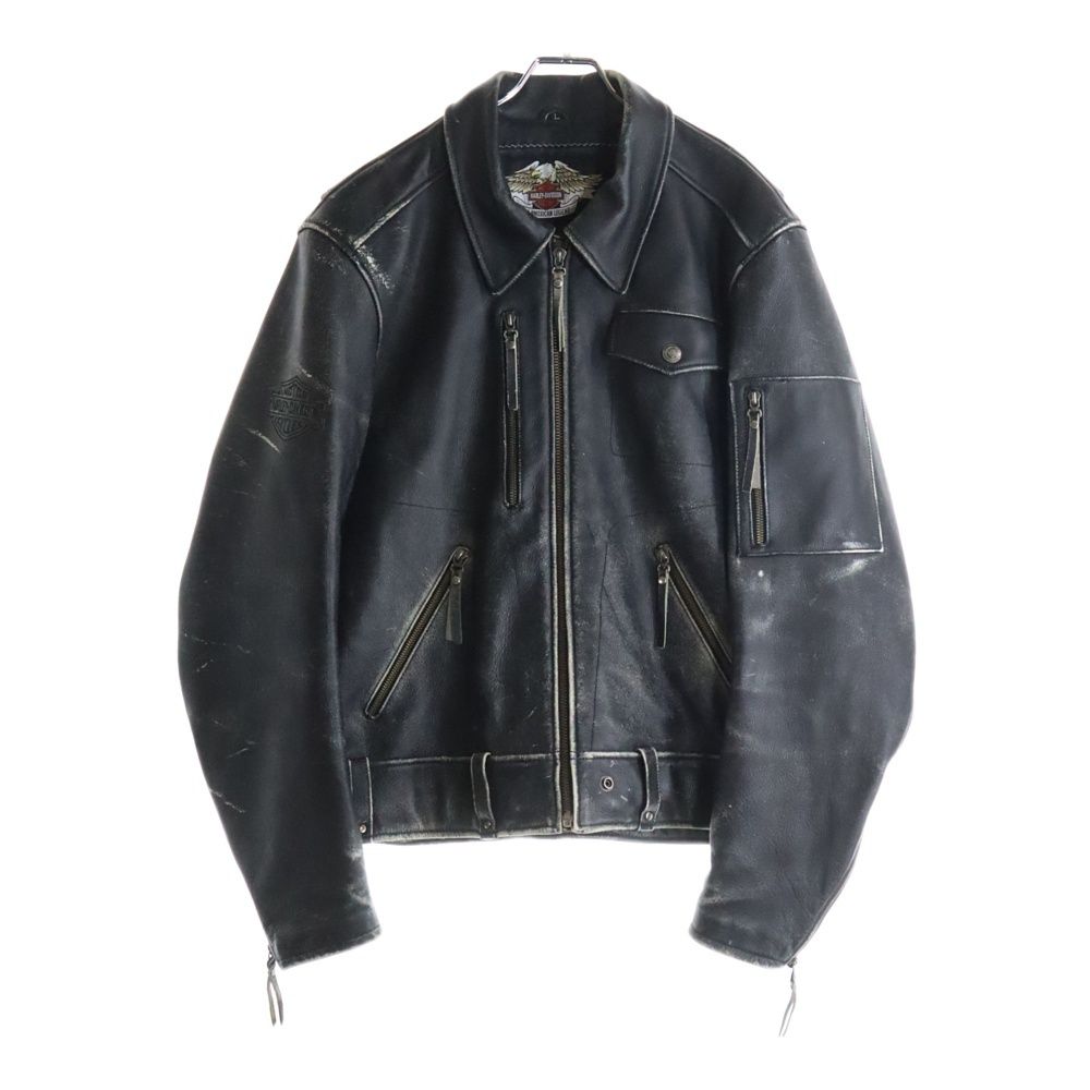Harley-Davidson レザージャケット 40351 刺繍 本革 皮ジャン Harley