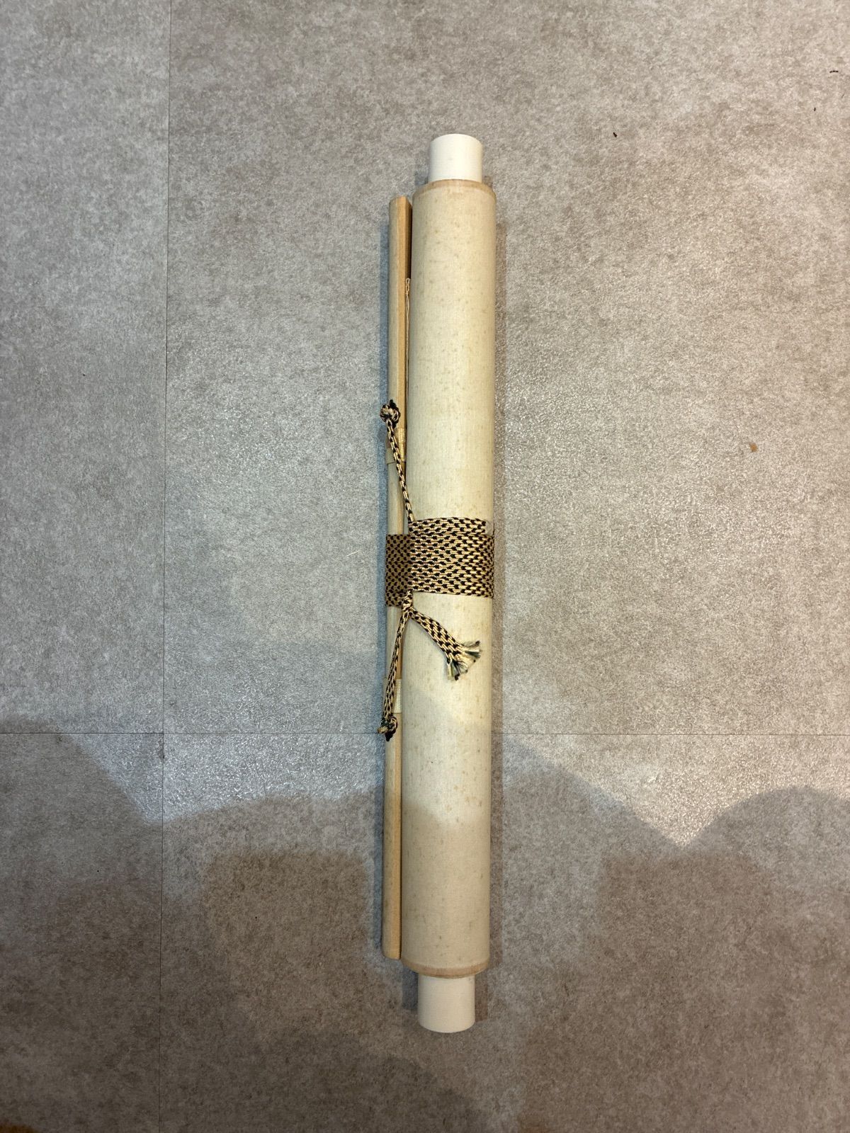 掛軸 越仙(庭野日敬) 落款印あり 雀 稲穂 茶道具 世界平和 庭野日敬