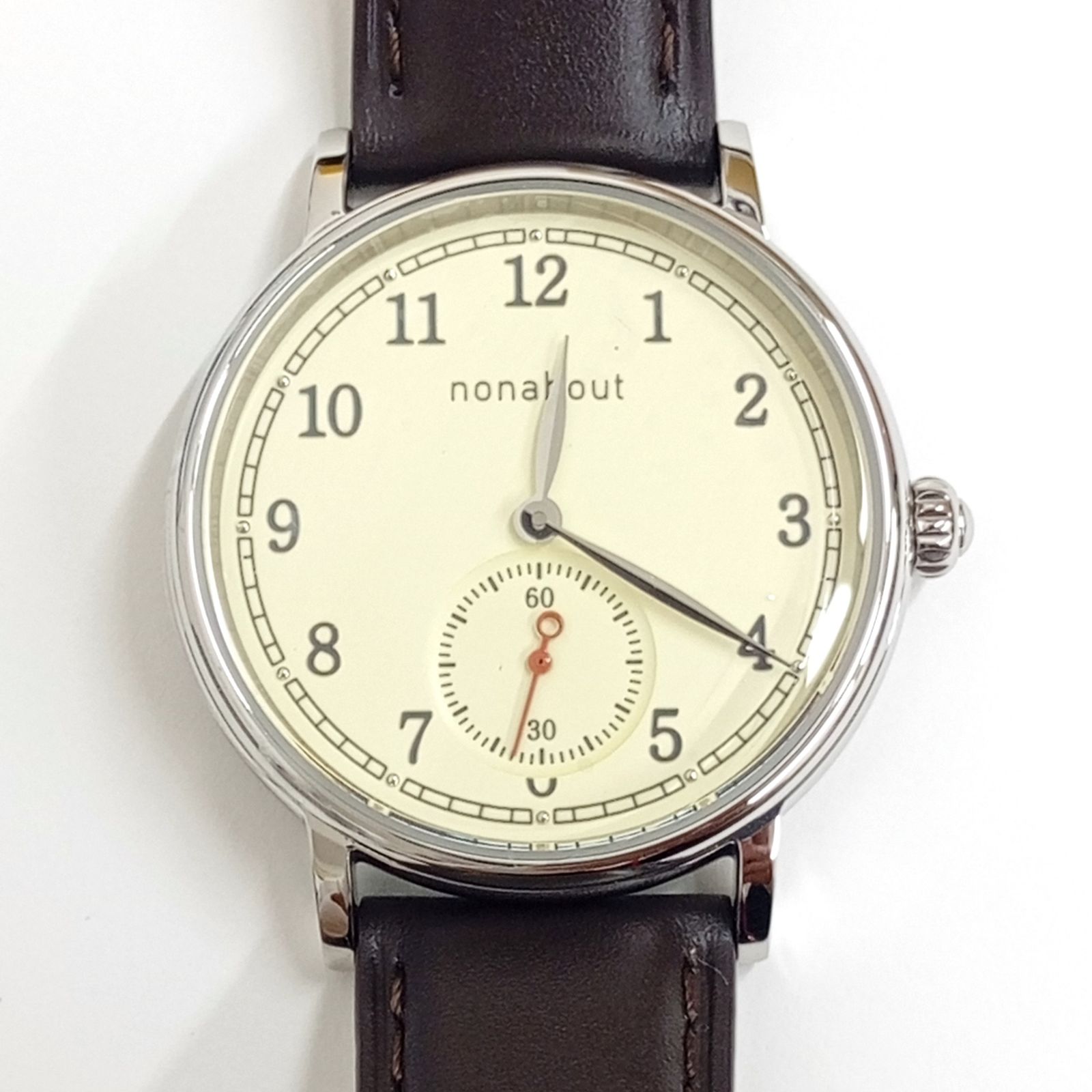nonabout NA 102 スモールセコンド クオーツ 時計 メンズ 腕時計 クォーツ QUARTZ レザー JA 25200
