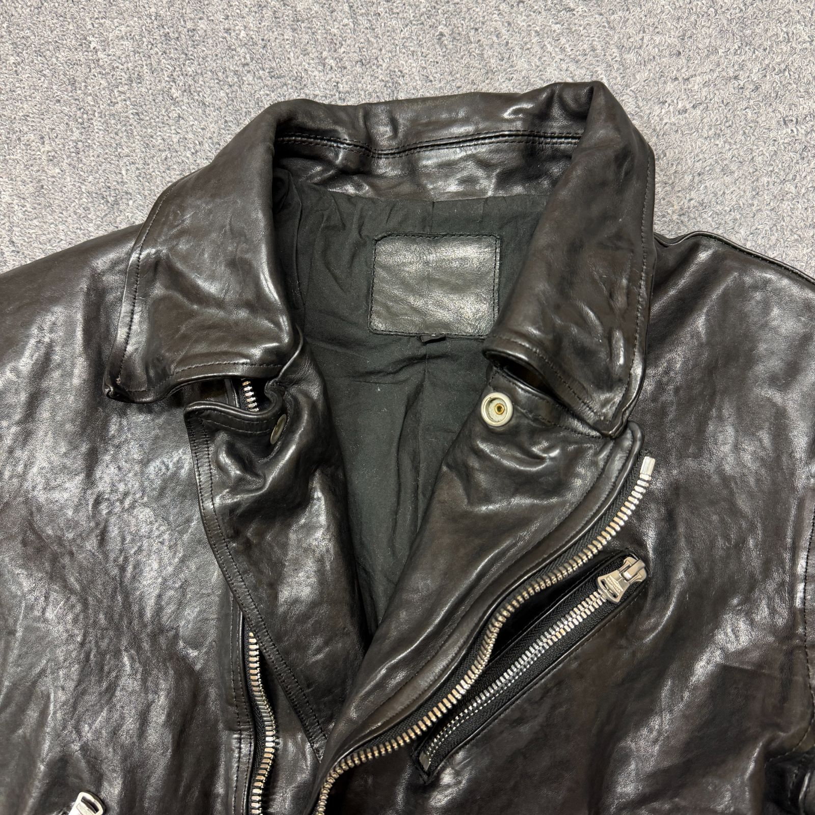 【即購入可】backlash レザー ジャンプスーツ 参考上代605000円 ISAMU KATAYAMA BACKLASH 23AW FRENCH SHOULDER