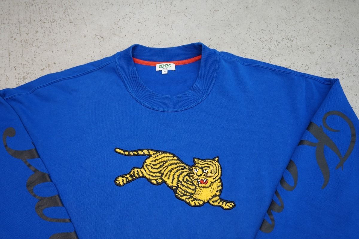 kenzo ケンゾー 虎の刺繍トレーナー！ スウェット tigerの通販