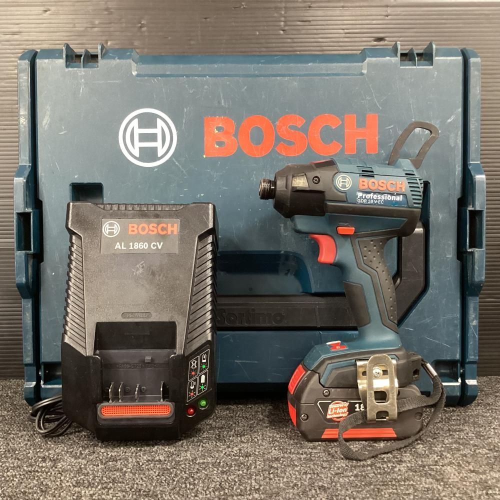 ジャンク BOSCH GDR18V-EC 18V充電式インパクトドライバ バッテリ 充電器付 202