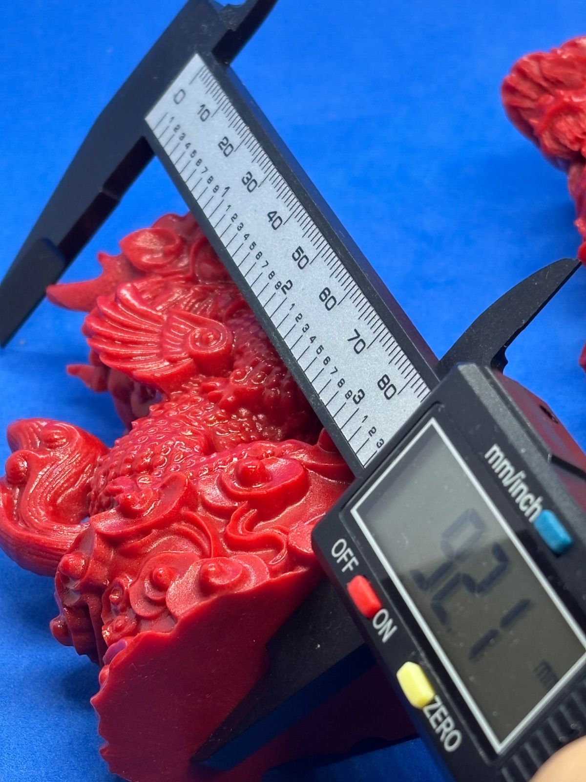 帝王砂 朱砂 辰砂 火麒麟 一対置物 5634 開運守護 - メルカリ