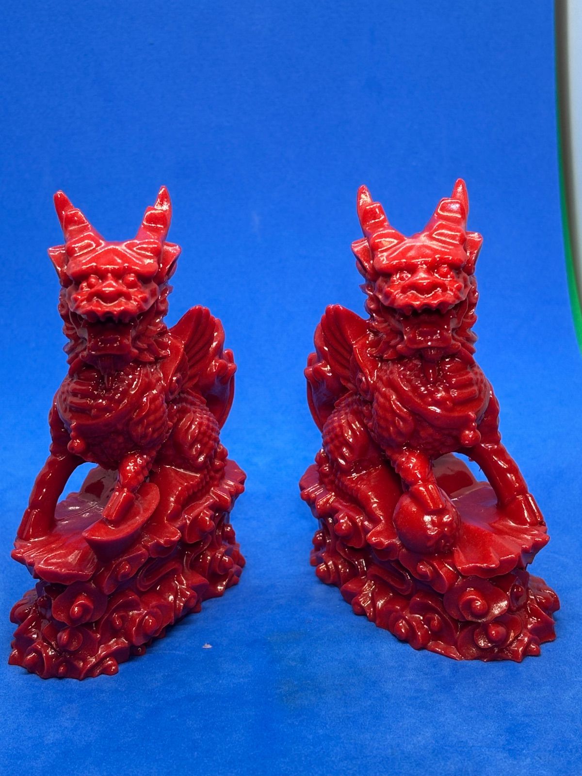 帝王砂 朱砂 辰砂 火麒麟 一対置物 5634 開運守護 帝王砂 朱砂 辰砂 火麒麟 一対置物 5634 開運守護 - メルカリ
