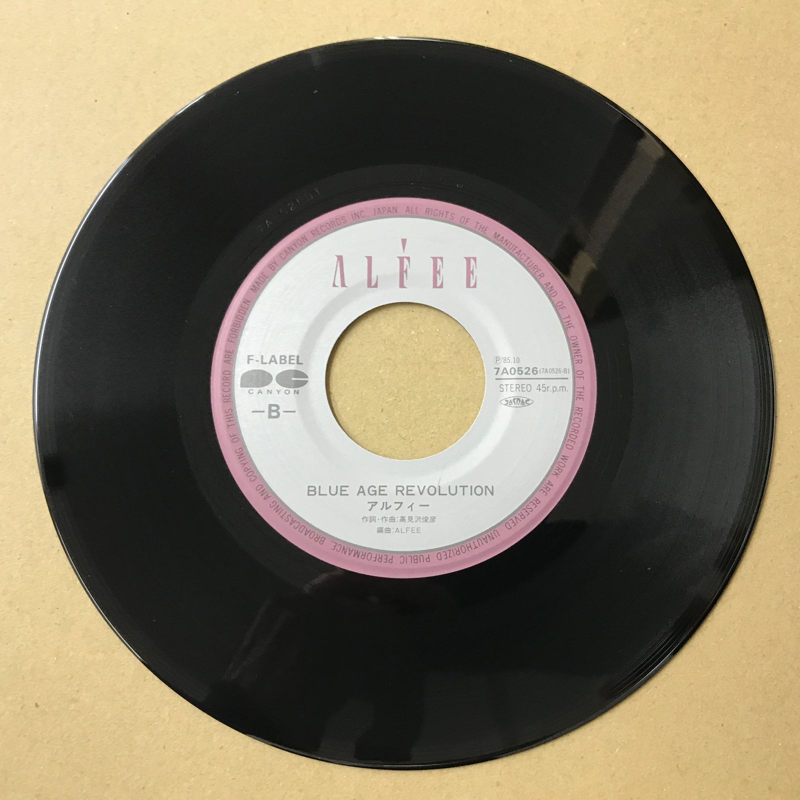 EPレコード アルフィー [ THE ALFEE 桜井賢 坂崎幸之助 高見沢俊彦