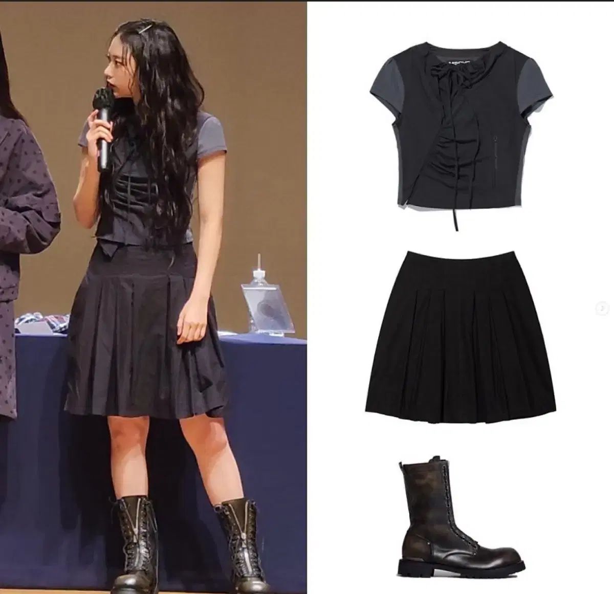 MISCHIEF side hook shirring shirts NewJeans ヘリン着用