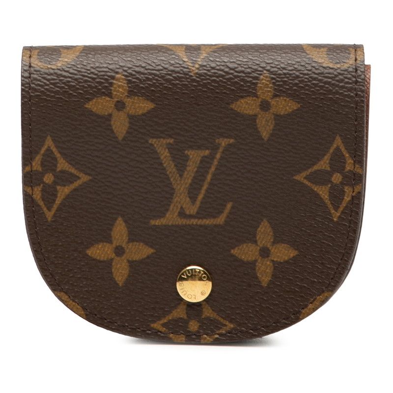 ルイ ヴィトン モノグラム ポルトモネグゼ M61970 ブラウン PVC レザー レディース LOUIS VUITTON 214-39279