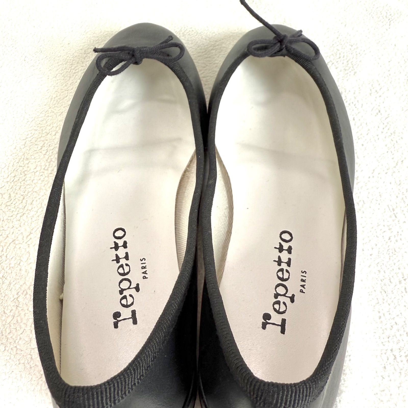 極美品✨レペット カミーユ バレエシューズ ブラック レザー リボン 35