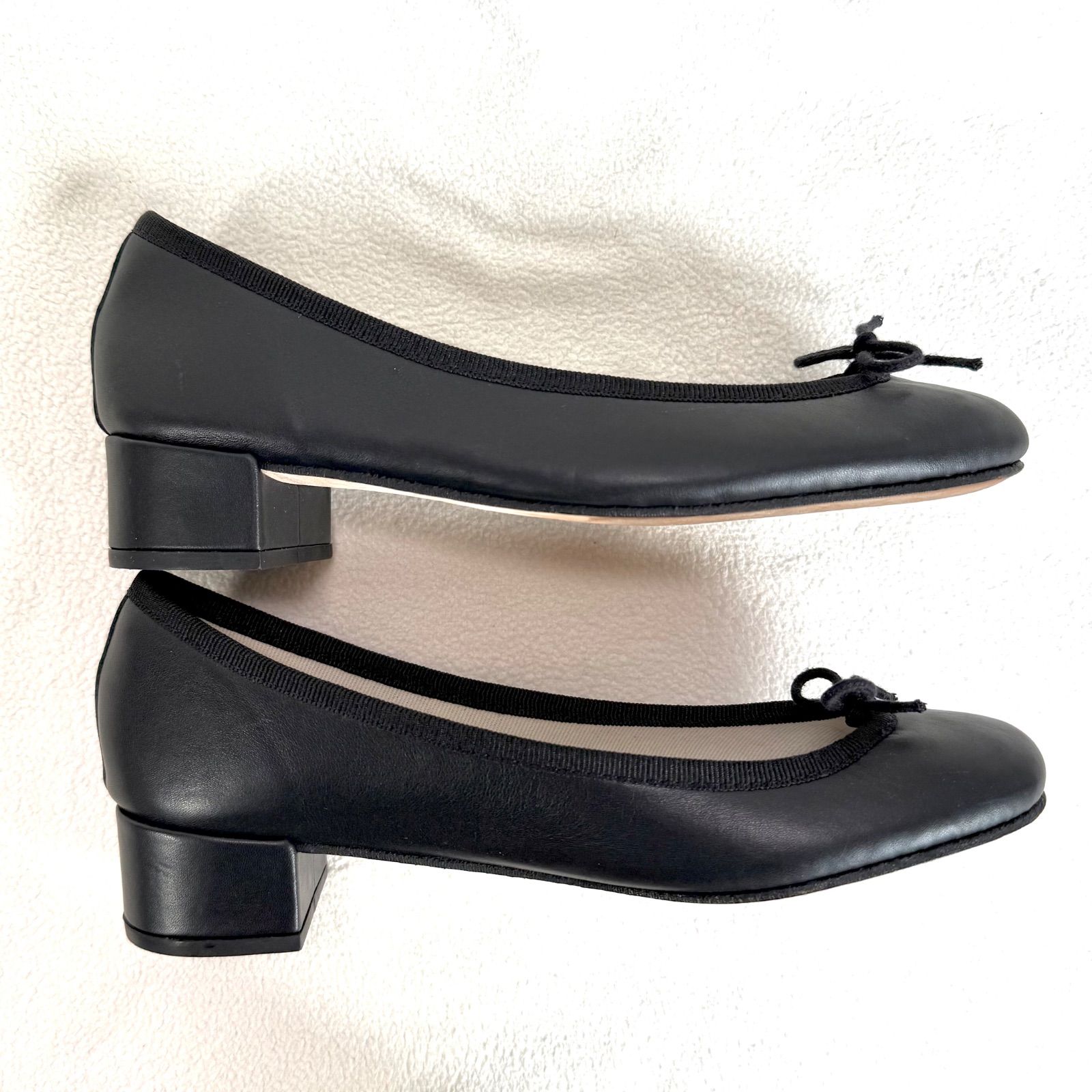 極美品✨レペット カミーユ バレエシューズ ブラック レザー リボン 35