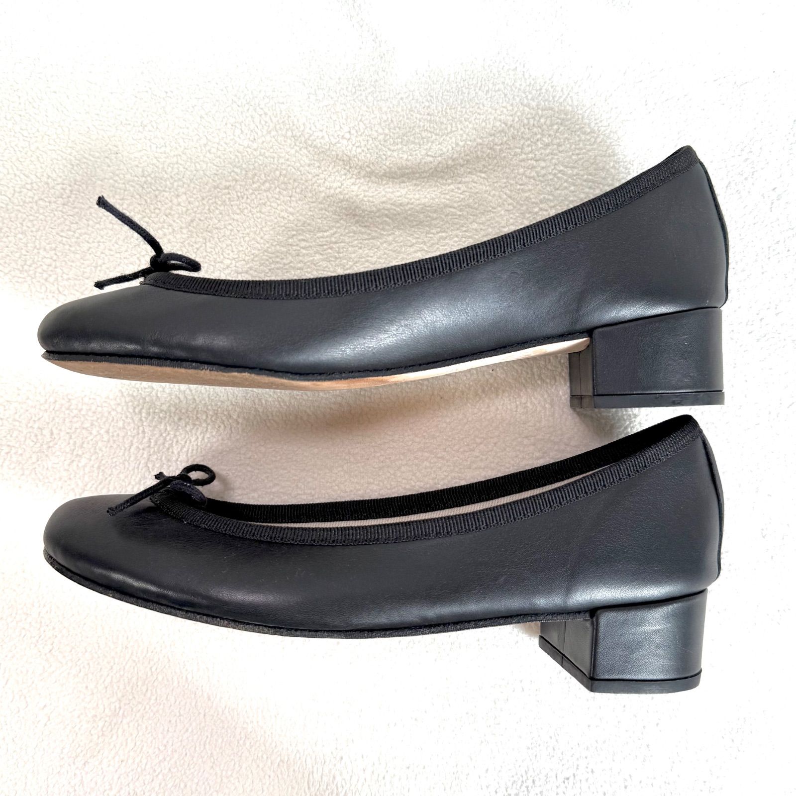 極美品✨レペット カミーユ バレエシューズ ブラック レザー リボン 37.5 極美品✨レペット カミーユ バレエシューズ ブラック レザー リボン 35