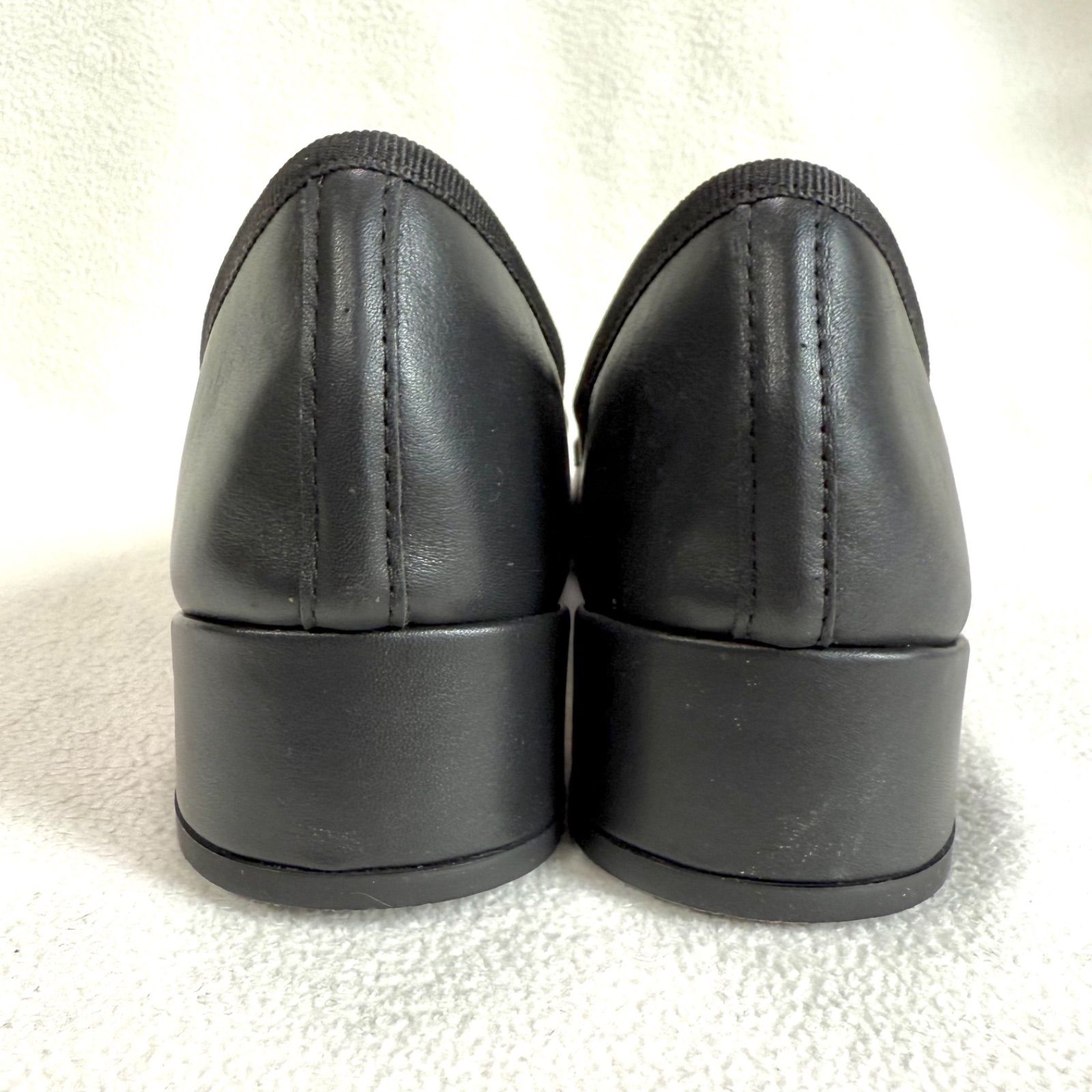 極美品✨レペット カミーユ バレエシューズ ブラック レザー リボン 35