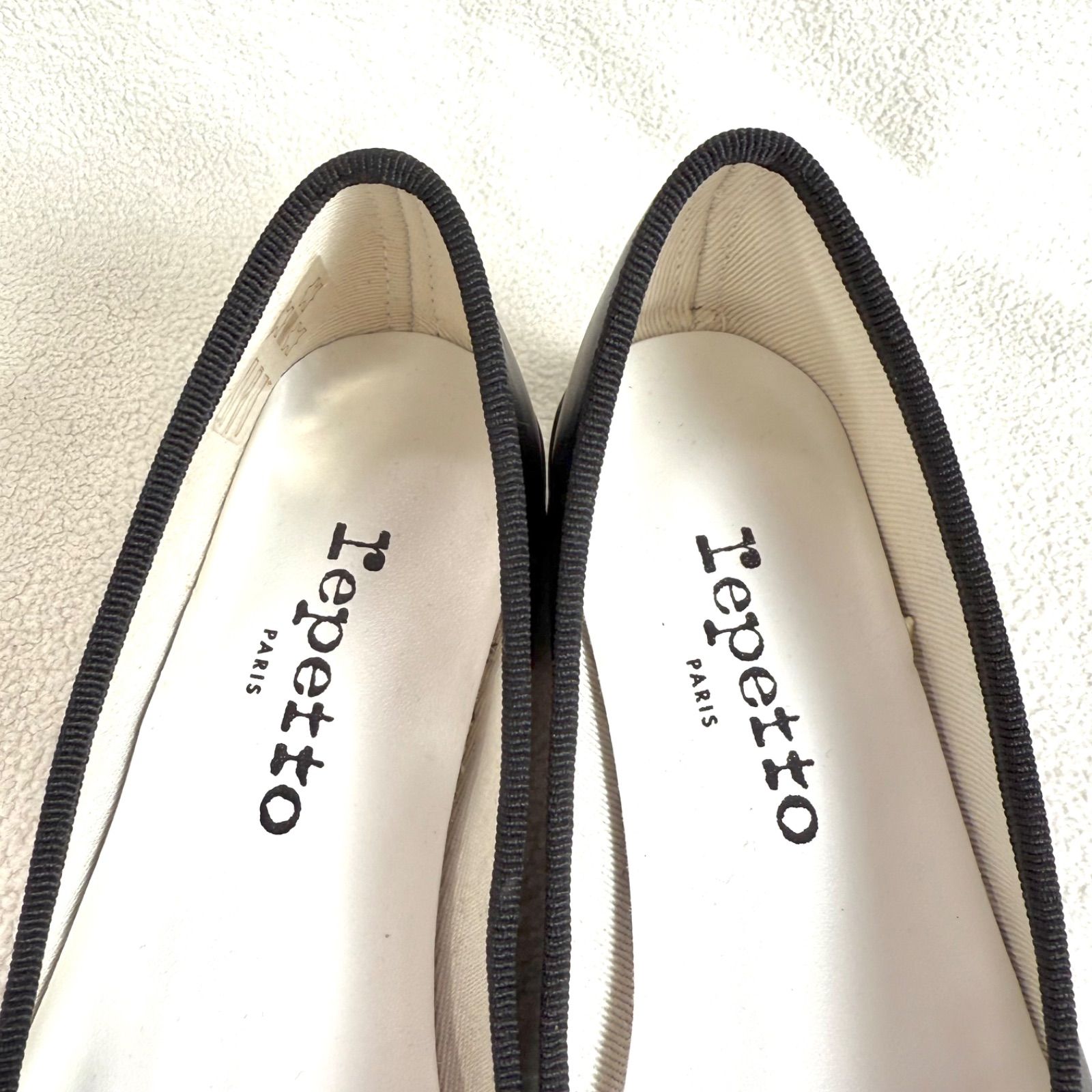 極美品✨レペット カミーユ バレエシューズ ブラック レザー リボン 35