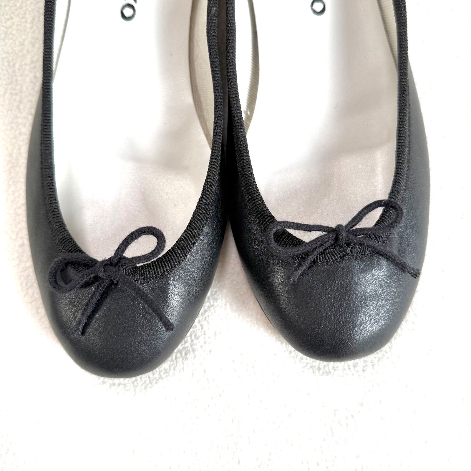 極美品✨レペット カミーユ バレエシューズ ブラック レザー リボン 35