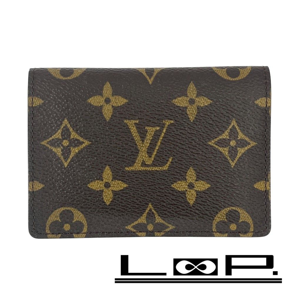 ルイヴィトン ポルト2 カルト ヴェルティカル カードケース パスケース モノグラム ブラウン M60533 462603 10