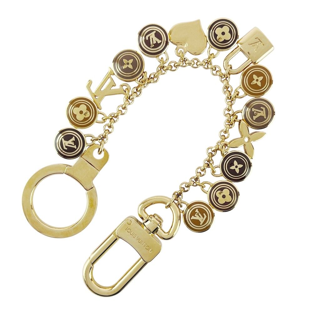 新同 ルイヴィトン ポルト クレ シェンヌ バスティーユ キーリング チャーム GP ゴールド ブラウン M65386 箱 462627 10