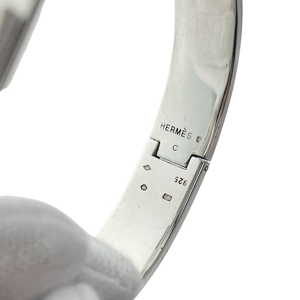 エルメス エマイユ バングル ブレスレット シルバー ブルー SV925 箱 459368 10 FORTGASGNV_COM_BR