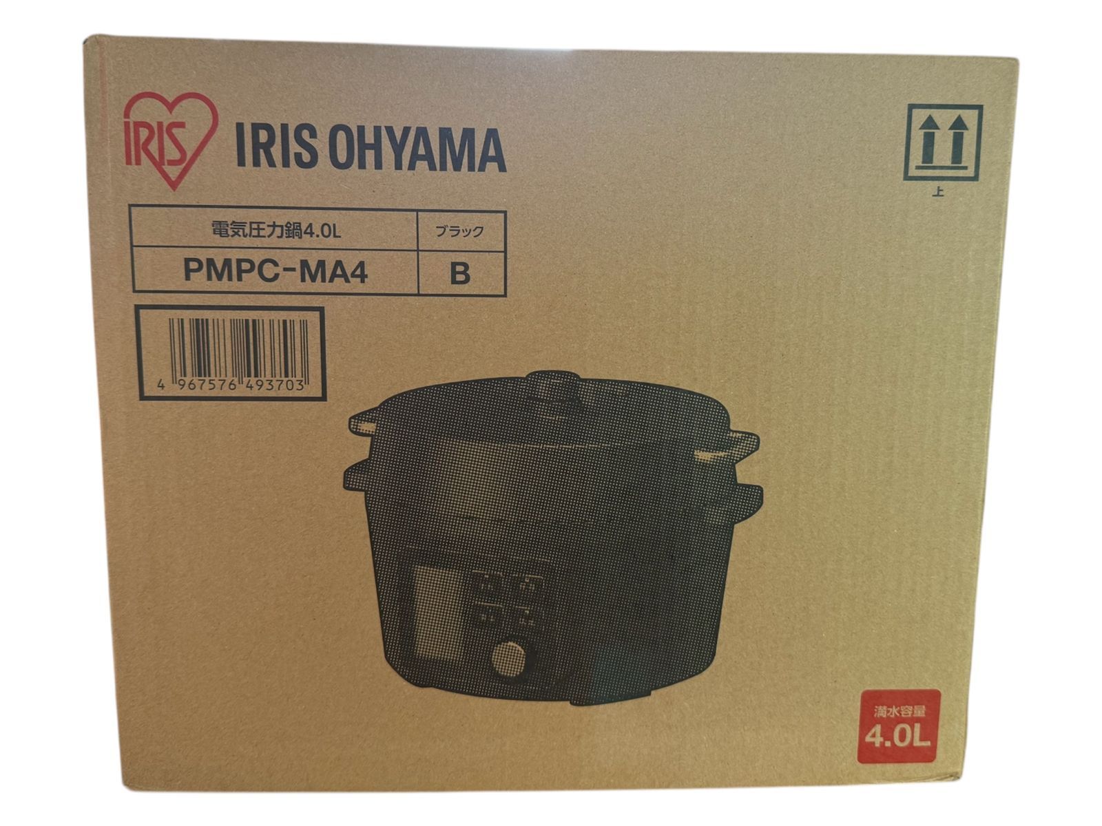 管理101 アイリスオーヤマ PMPC-MA4 電気圧力鍋 4.0L ブラック