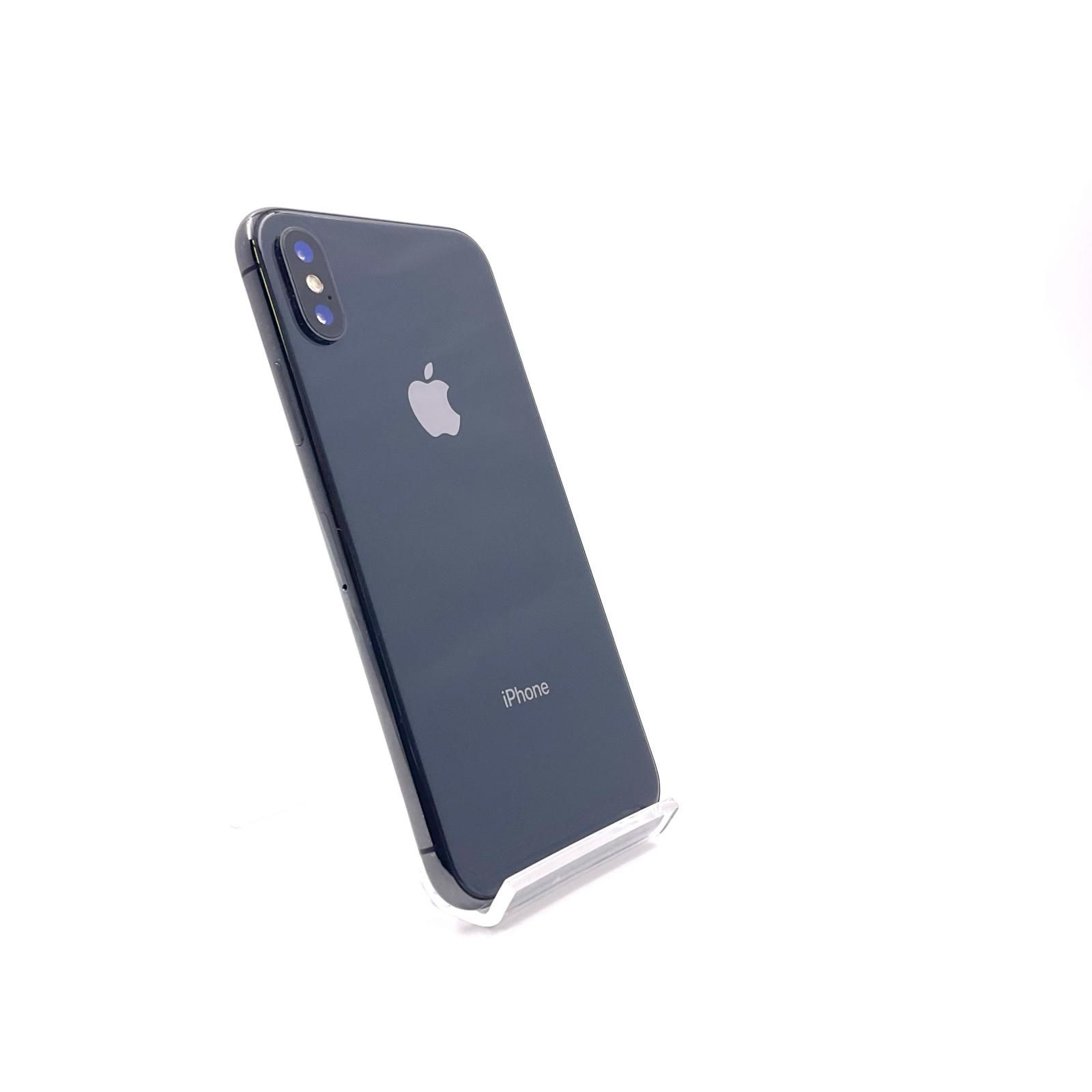 iPhone X 256GB スペースグレイ Softbank 白ロム 83%【難有】【最速 