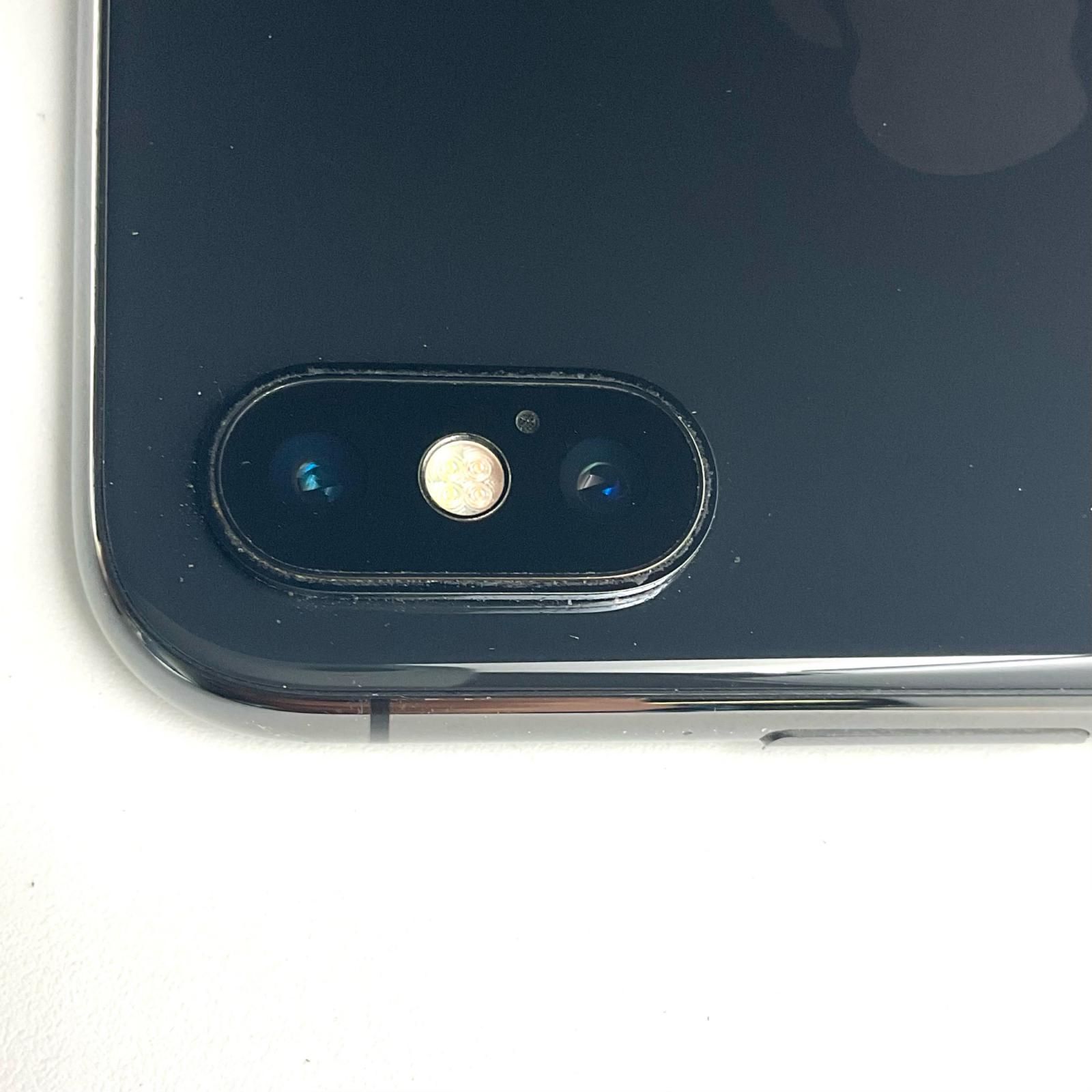 iPhone X 256GB スペースグレイ Softbank 白ロム 83%【難有】【最速