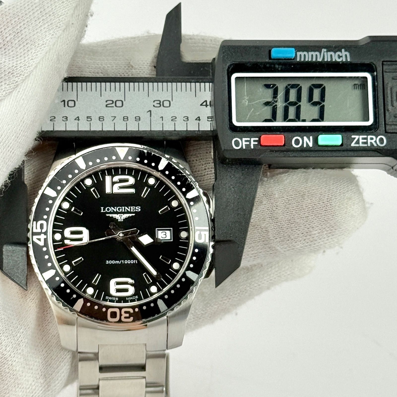  ロンジン ハイドロコンクエスト L 3 640 4 電池 メンズ 腕時計785 腕時計(クォーツ) 腕時計(アナログ)