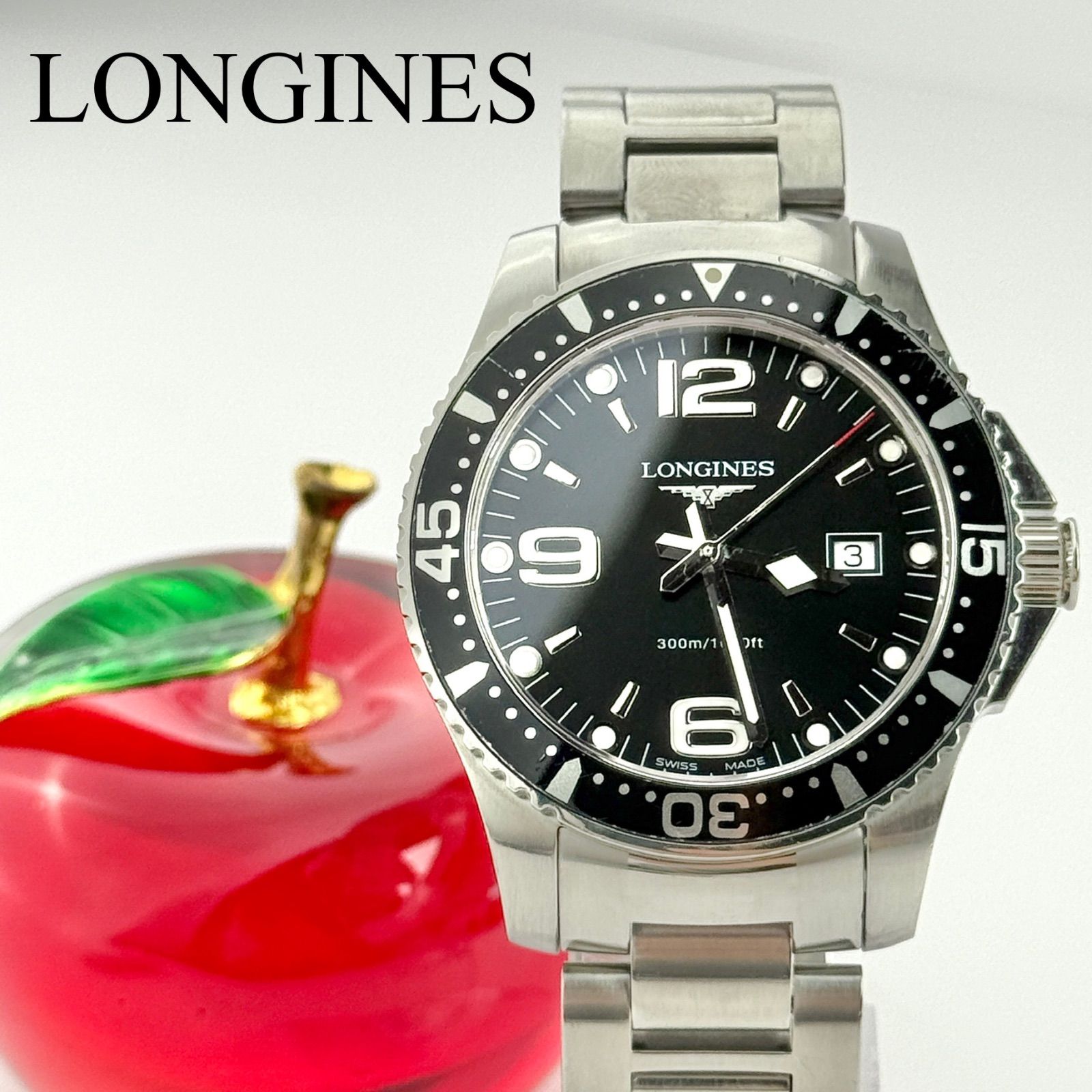 ロンジン ハイドロコンクエスト L3.640.4 電池 メンズ 腕時計785