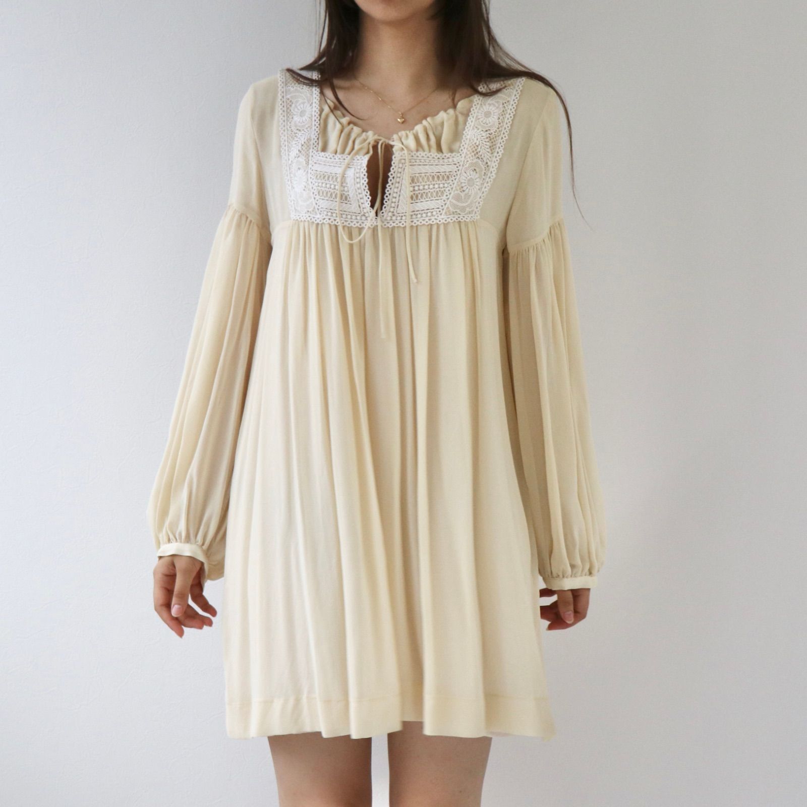 See By Chloe ワンピース シルク イエロー シーバイクロエ