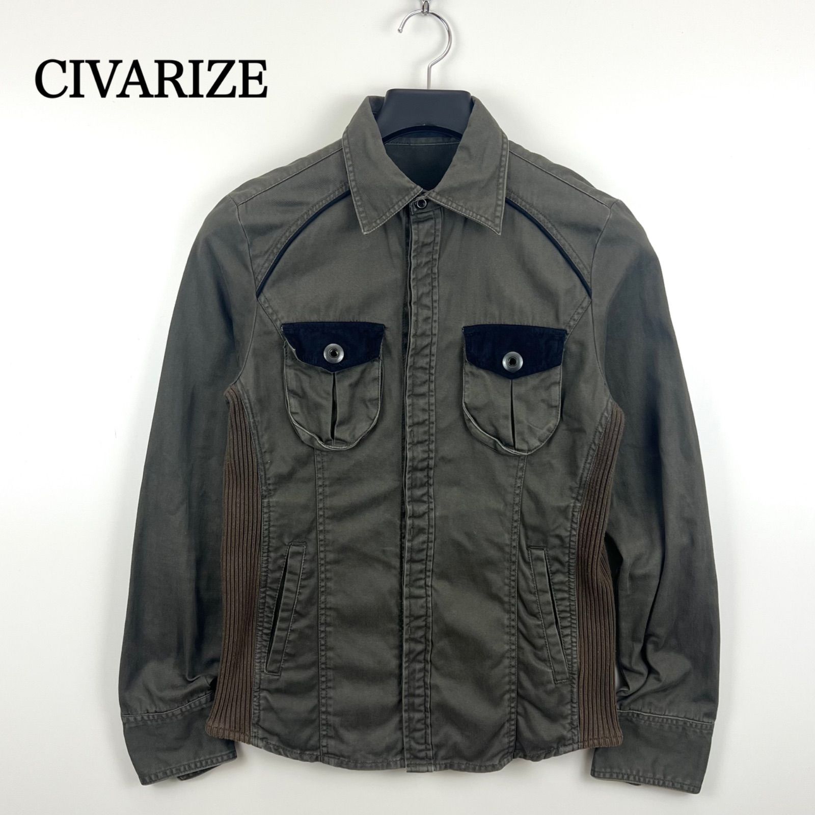 CIVARIZE y2k style grunge L/S shirts jacket 44 CV10-Z05 シヴァー 