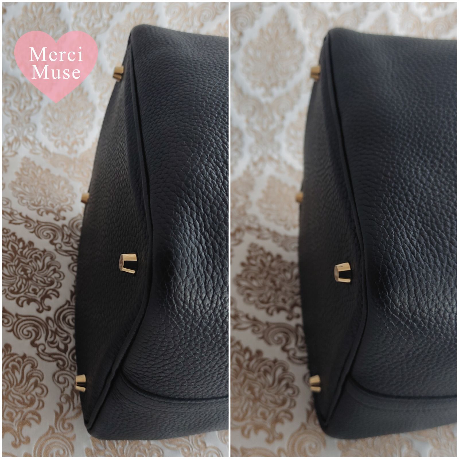 ❤極レア商品❤ピコタンロックMM22 ノワール 黒 ゴールド金具 エルメス