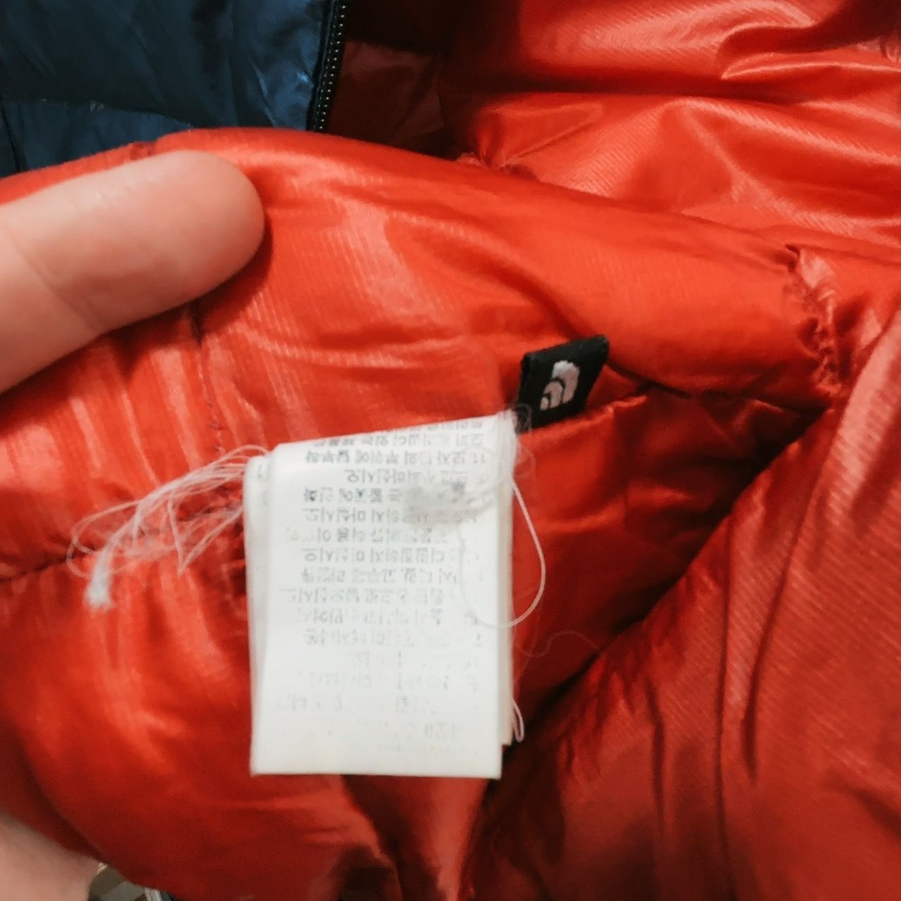 ノースフェイス ダウン ベスト サミットシリーズ ネイビー オレンジ 紺 橙 Mサイズ THE NORTH FACE Summit Series メンズ down vest blue orange KANDAIZUMI_COM