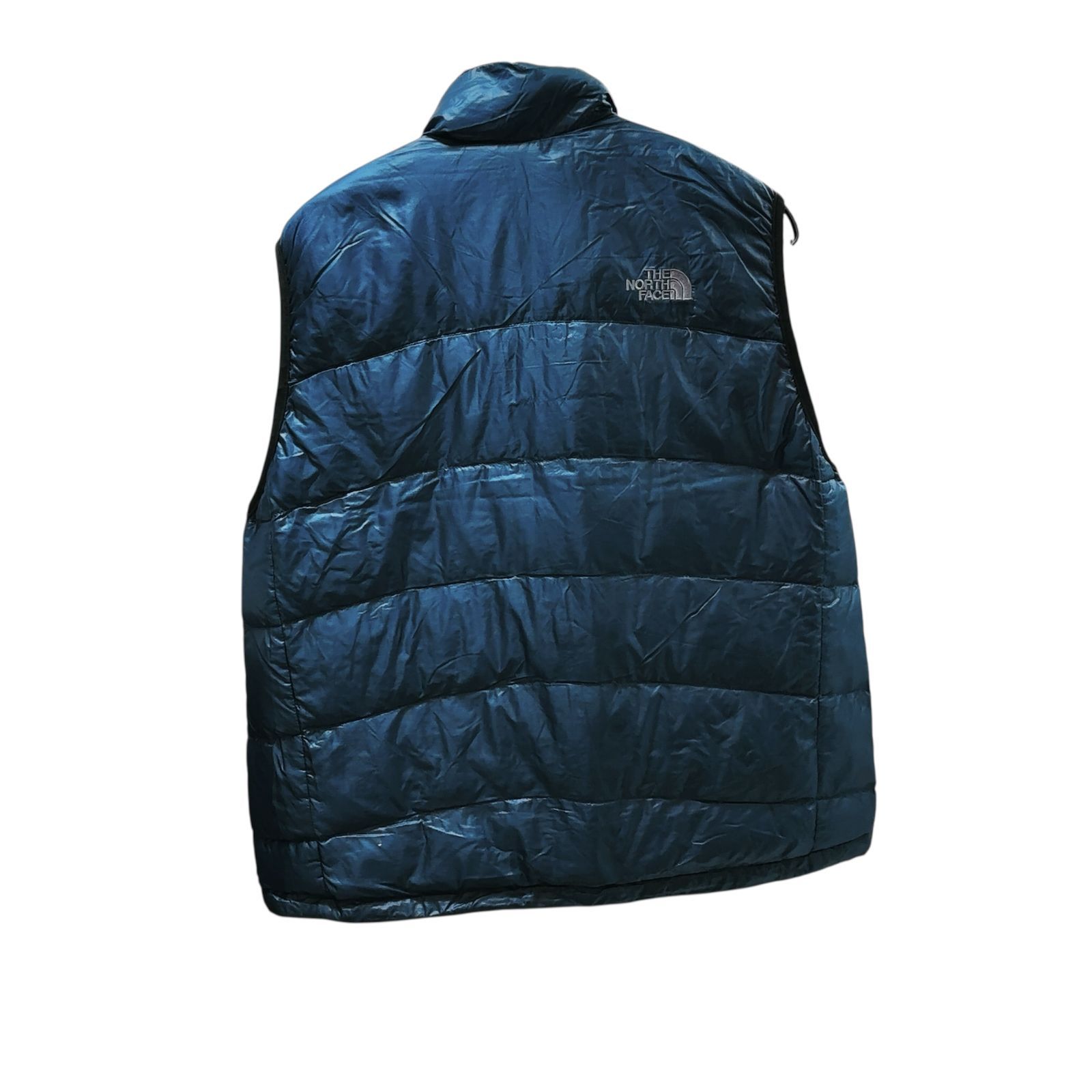 ノースフェイス ダウン ベスト サミットシリーズ ネイビー オレンジ 紺 橙 Mサイズ THE NORTH FACE Summit Series メンズ down vest blue orange
