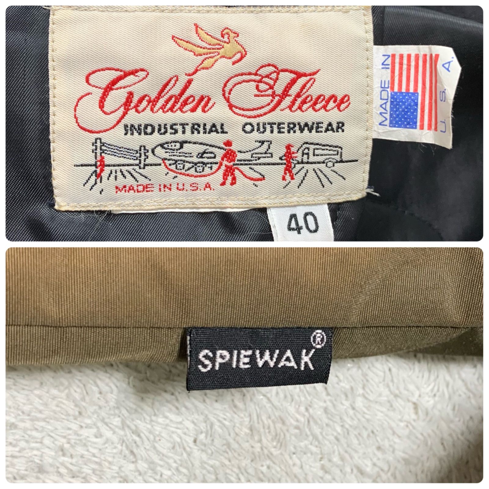 GOLDEN FLEECE SPIEWAK USA製 アメリカ製 N-3B フライトジャケット 