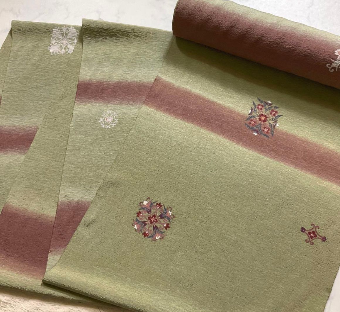 着物小紋 名古屋帯袋帯洒落袋帯半幅帯です