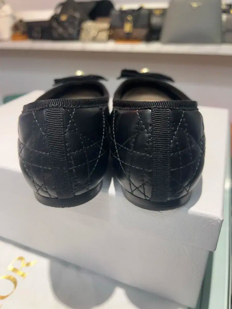  ディオール カナージュ キルティング バレエシューズ フラットシューズ ブラック レディース フラットシューズ バレエシューズ パンプス