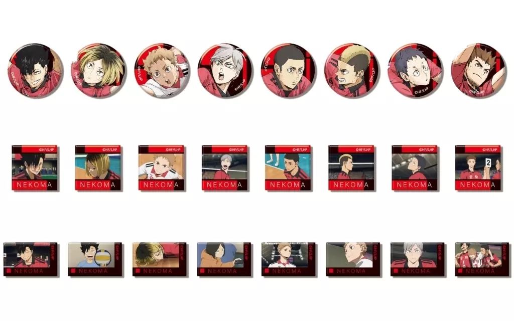 バッジ ビンズ ボックス あれこれぷちCANバッジ 劇場版 ハイキュー!! ゴミ捨て場の決戦 Vol.5 音駒高校BOX