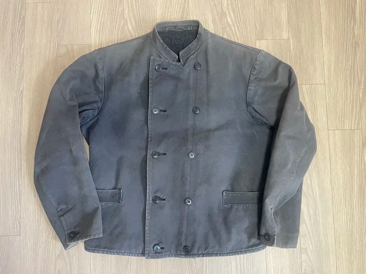 着用2回COMOLI ブラックデニム ジャンプスーツ オールインワン 着用2回