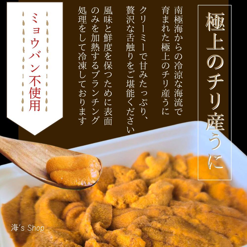 うに最安値塩雲丹10本13980円.1本1398円.送料込無添加うに雲丹。 2024