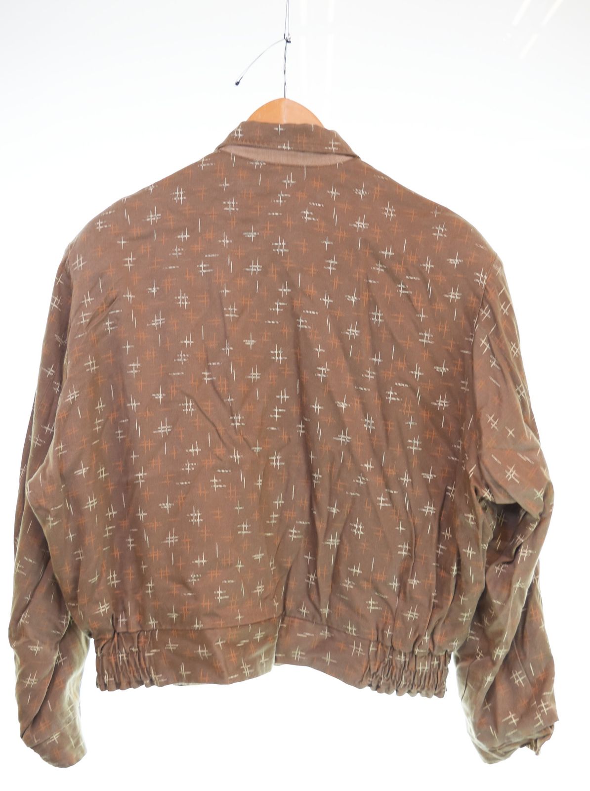 クリームソーダ CREAM SODA 80 s 90 s カスリ柄 ギャバジャン ジャケット ブラウン 103MT-3286