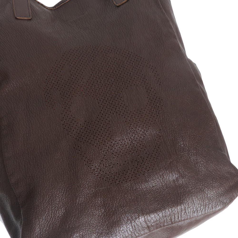 アレキサンダーマックイーン パンチング スカル トートバッグ レザー  