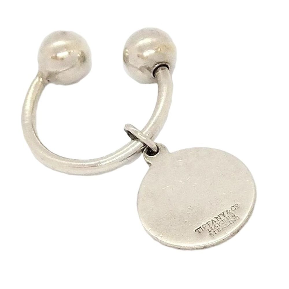 ティファニー Tiffany-Co. ラウンド タグ キーリング スターリングシルバー 9.1g シルバー