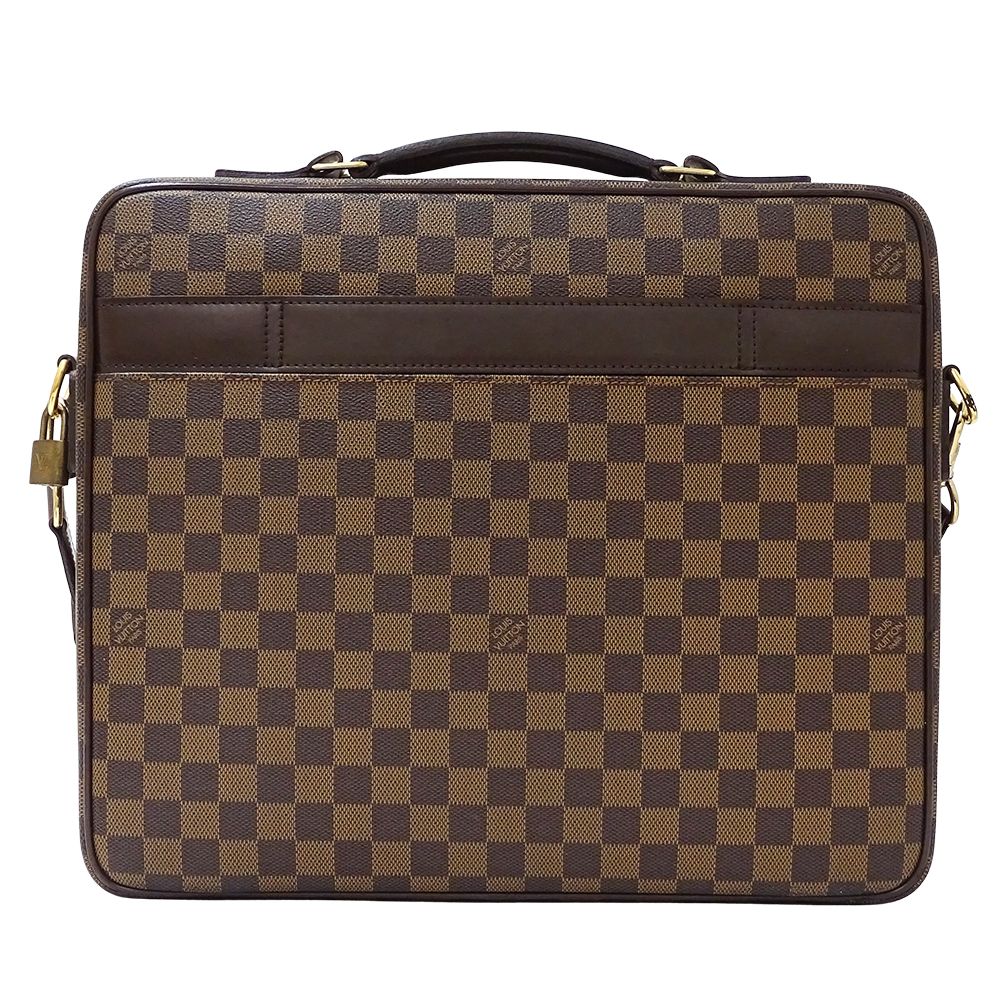 ルイ ヴィトン LOUIS VUITTON バッグ ダミエ メンズ ブランド ビジネスバッグ ポルトオルディナトゥール サバナ N58020 ブラウン PCバッグ ブリーフケース 通勤 おしゃれ
