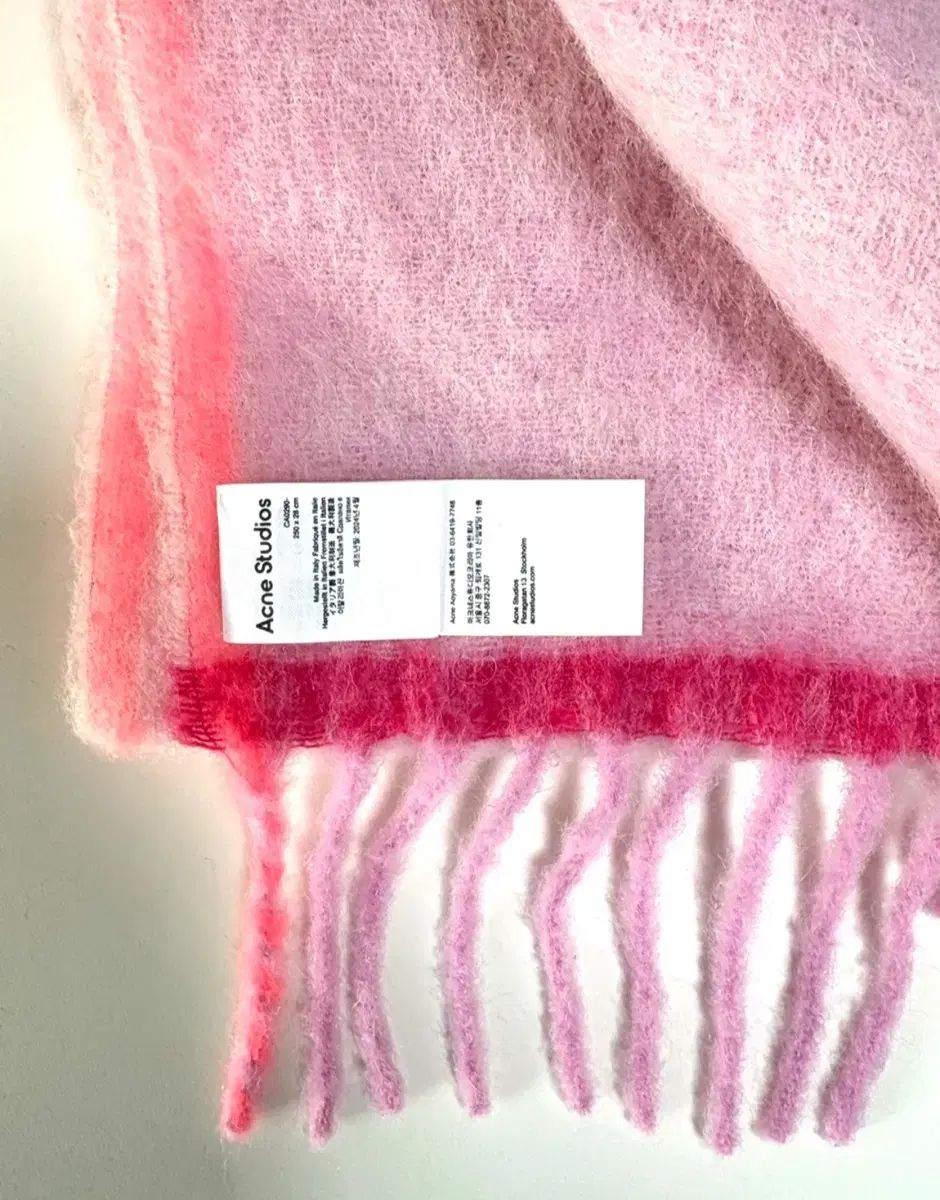 Acne Studios アクネストゥディオズ ピンク モヘア マフラー